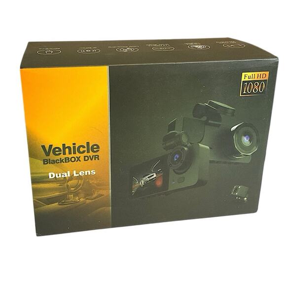 Dual Lens Vehicle BlackBOX DVR Dash Cam Full HD 1080p Car Recorder (2 Units) - Picture 3 of 8